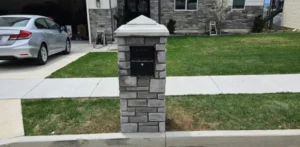 client photo - custom mailboxes installed in Tremonton UT